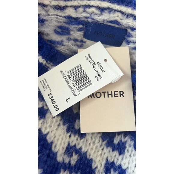 Mother Denim the wide sleeve Alpaca jumper crop size L - Picture 8 of 11